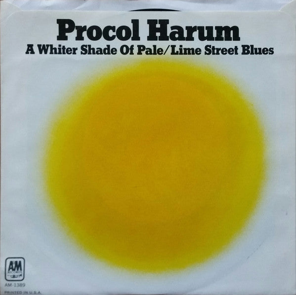 Procol Harum : A Whiter Shade Of Pale (7", Single, Promo)