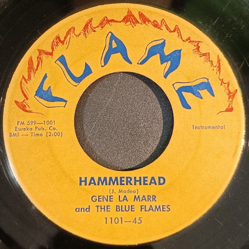 Gene La Marr & His Blue Flames : Hammerhead / Sharkskin (7")