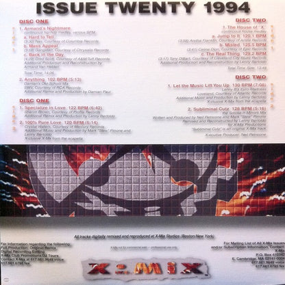 Various : X-Mix Issue Twenty (2x12", Comp, Promo)