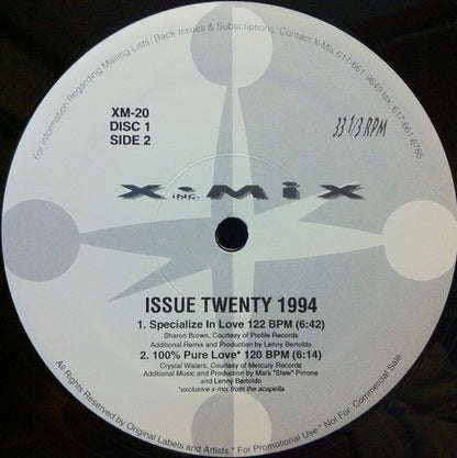 Various : X-Mix Issue Twenty (2x12", Comp, Promo)