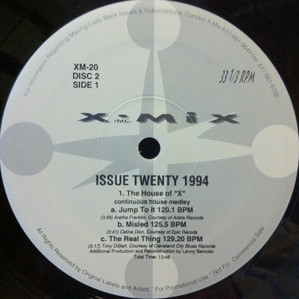 Various : X-Mix Issue Twenty (2x12", Comp, Promo)