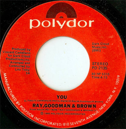 Ray, Goodman & Brown : Happy Anniversary (7", Styrene, 54 )