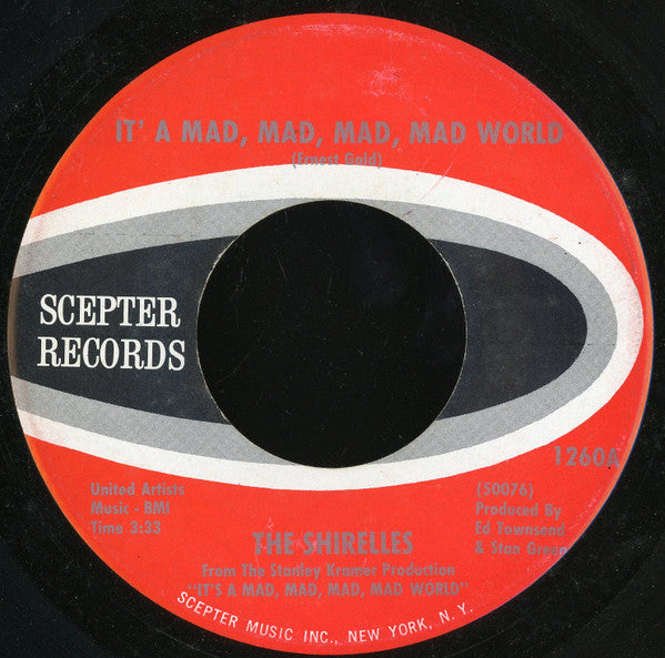The Shirelles : It's A Mad, Mad, Mad, Mad World (7", Single)