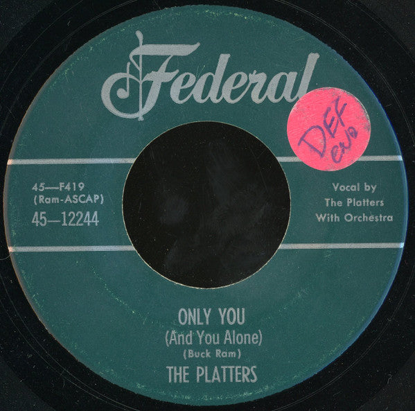 The Platters : Only You (And You Alone) (7", Unofficial)
