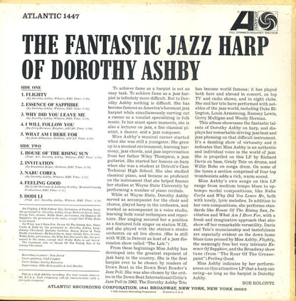 Dorothy Ashby : The Fantastic Jazz Harp Of Dorothy Ashby (LP, Album, Mono)