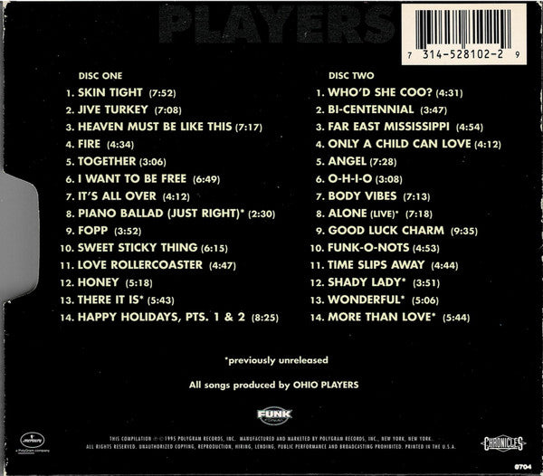 Ohio Players : Funk On Fire (The Mercury Anthology) (2xCD, Comp, Sli)
