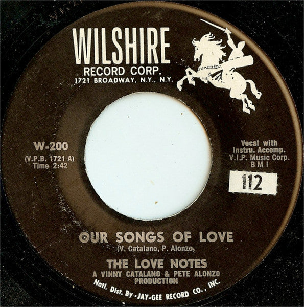 The Love Notes : Our Songs Of Love / Nancy (My Love) (7", Single)