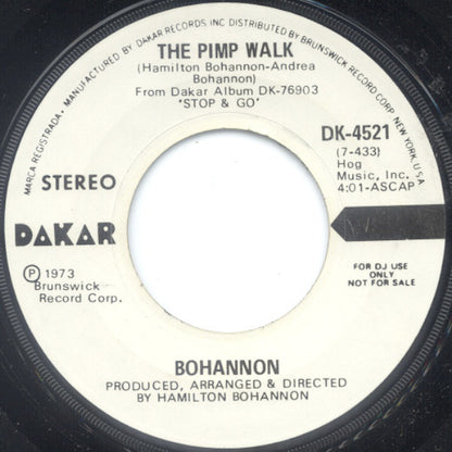 Hamilton Bohannon : The Pimp Walk (7", Mono, Promo)