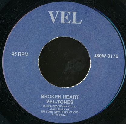 Vel-Tones : Please Say You'll Be True / Broken Heart (7", RE, Unofficial)