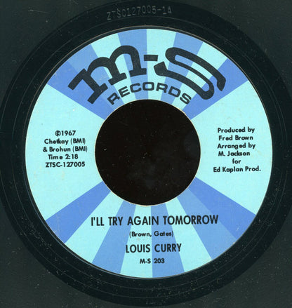 Louis Curry : I'll Try Again Tomorrow / A Toast To You (7", Styrene)