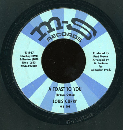 Louis Curry : I'll Try Again Tomorrow / A Toast To You (7", Styrene)