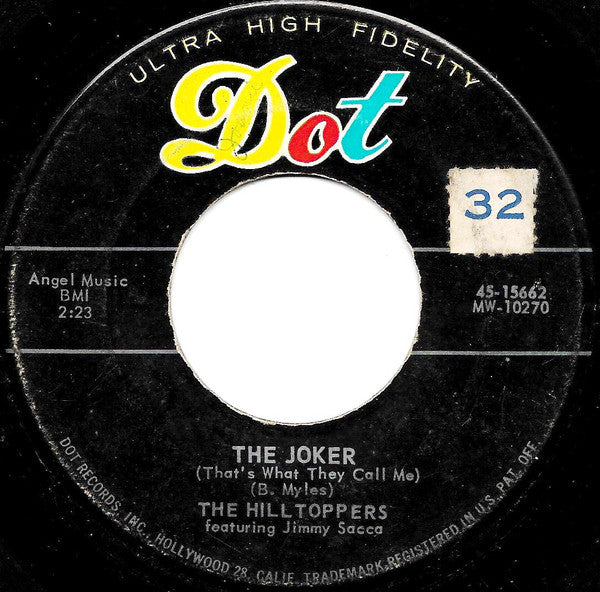 The Hilltoppers : The Joker (That's What They Call Me) (7")