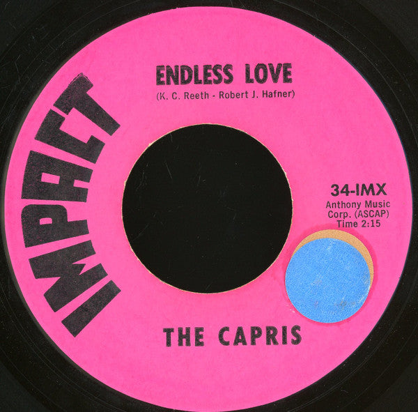 The Capris, The Charades : Endless Love / Funny Papers (7")