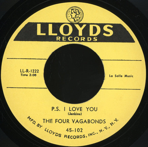 The Four Vagabonds : P.S. I Love You (7", Unofficial)