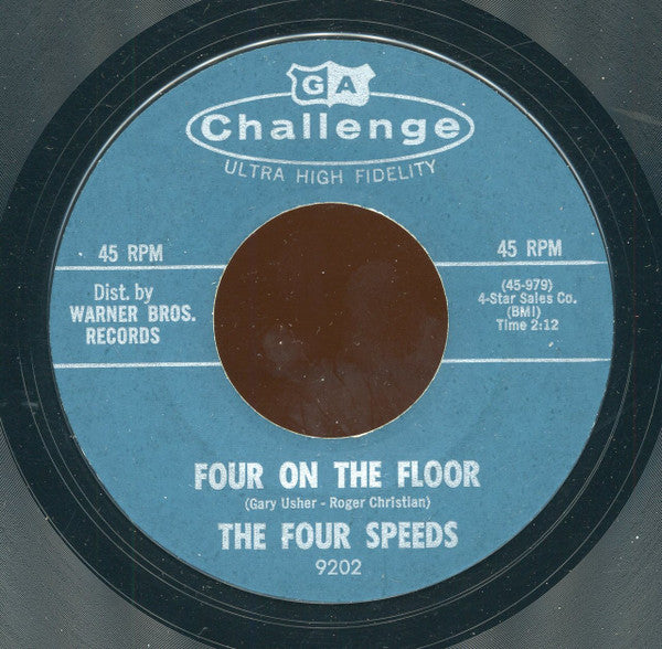 The Four Speeds (2) : Four On The Floor (7", Styrene, Mon)