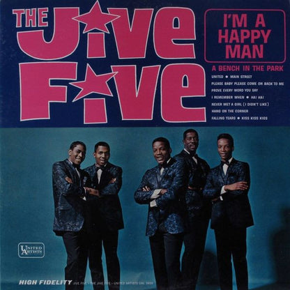 The Jive Five Featuring Eugene Pitt : I'm A Happy Man (LP, Album, Mono)