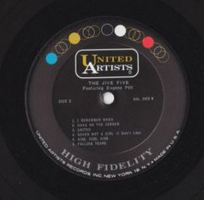 The Jive Five Featuring Eugene Pitt : I'm A Happy Man (LP, Album, Mono)