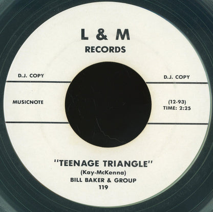 James Washington Lee / Bill Baker (5) : I Need Somebody / Teenage Triangle (7", Promo, Unofficial, Cle)