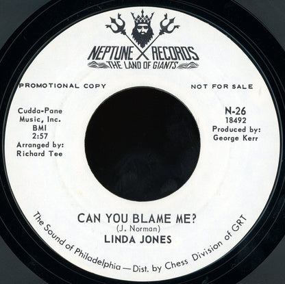 Linda Jones : Ooh Baby You Move Me (7", Promo, Styrene)