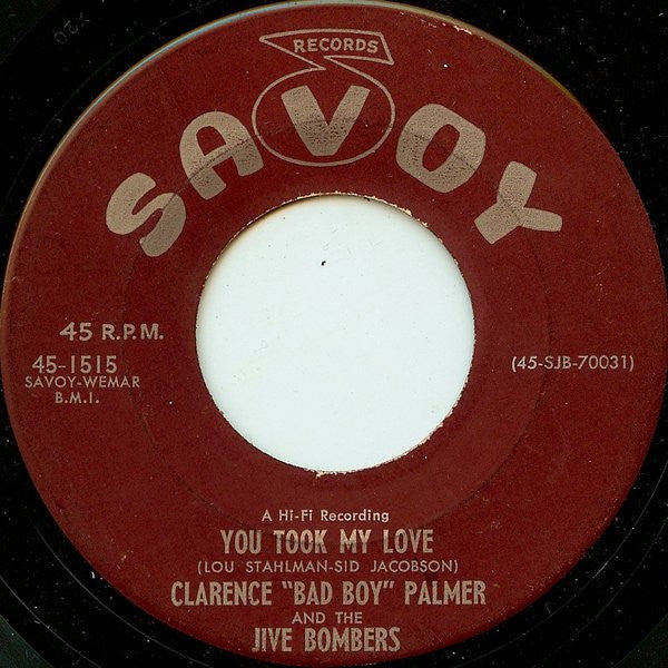 Clarence Palmer (3) And The Jive Bombers : Cherry (7")