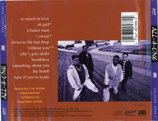 All-4-One : All-4-One (CD, Album, RE)
