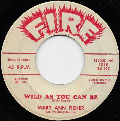Mary Ann Fisher : Only Yesterday (7")