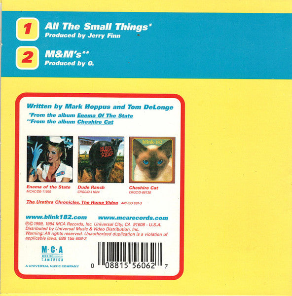 Blink-182 : All The Small Things (CD, Single)