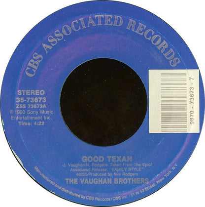 The Vaughan Brothers : Good Texan (7", Single, Styrene, Car)