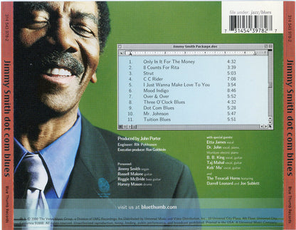 Jimmy Smith : Dot Com Blues (CD, Album)