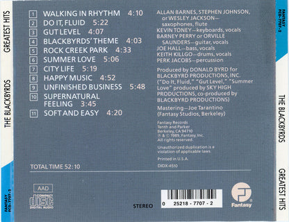 The Blackbyrds : Greatest Hits (CD, Comp)