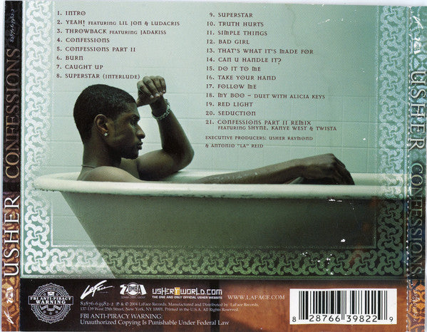 Usher : Confessions (CD, Album, Arv)