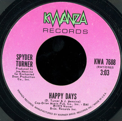 Spyder Turner : Since I Don't Have You (7", Styrene)