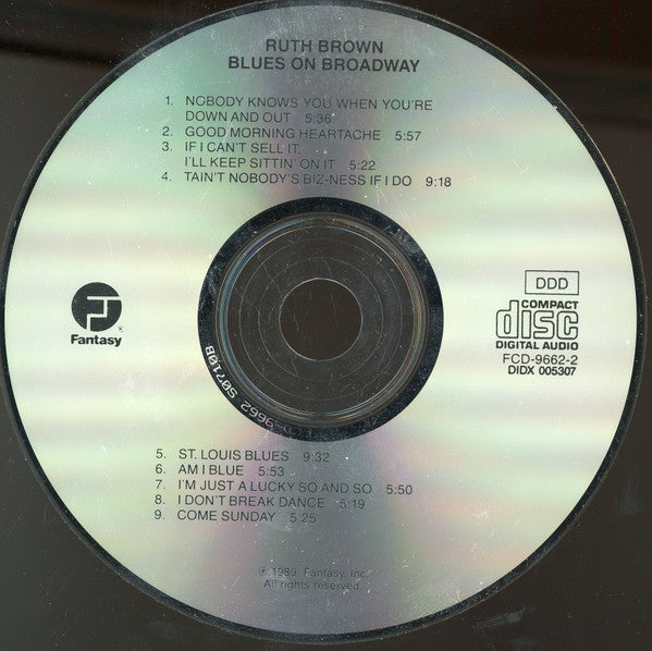 Ruth Brown : Blues On Broadway (CD, Album)