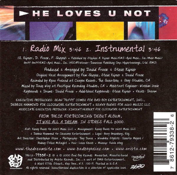 Dream : He Loves U Not (CD, Single)