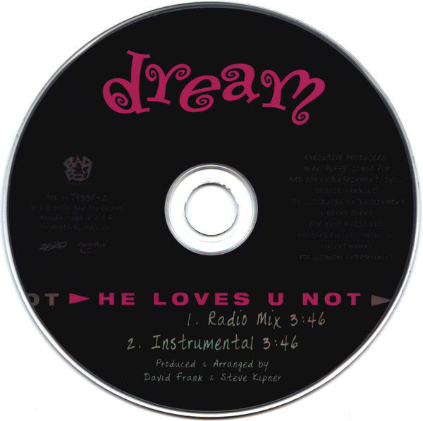 Dream : He Loves U Not (CD, Single)