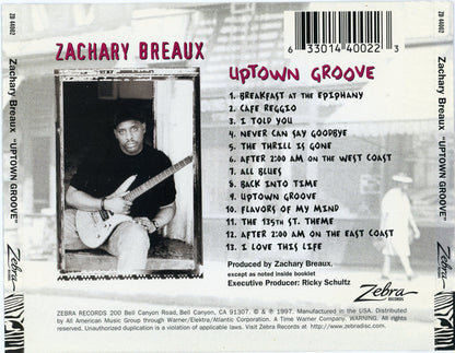 Zachary Breaux : Uptown Groove (CD, Album)