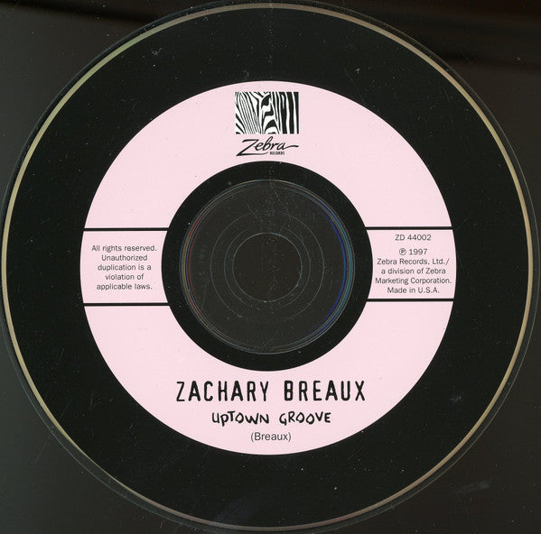 Zachary Breaux : Uptown Groove (CD, Album)