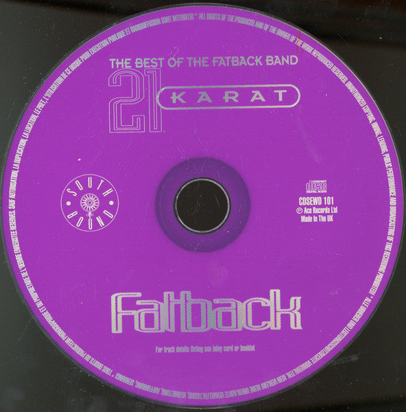 The Fatback Band : 21 Karat Fatback -The Best Of The Fatback Band (CD, Comp, RE)
