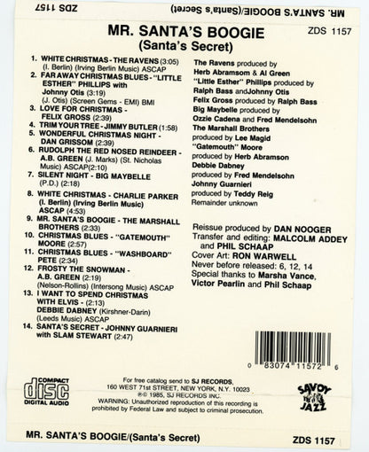 Various : Mr. Santa's Boogie (Santa's Secret) (CD, Comp)