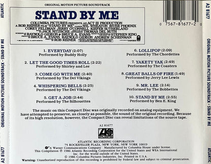 Various : Stand By Me (Original Motion Picture Soundtrack) (CD, Comp, Club, Sha)