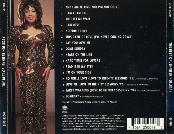 Jennifer Holliday : The Best Of Jennifer Holliday (CD, Comp)