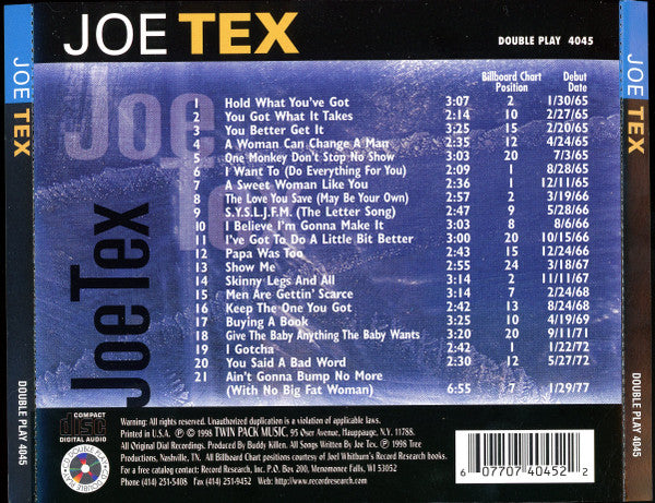 Joe Tex : Joe Tex (CD, Comp)
