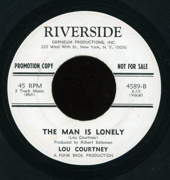Lou Courtney : Do The Thing / The Man Is Lonely (7", Single, Promo)