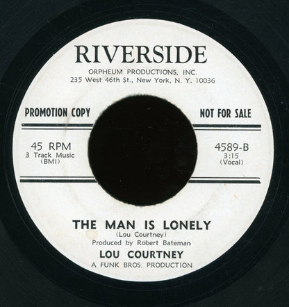 Lou Courtney : Do The Thing / The Man Is Lonely (7", Single, Promo)