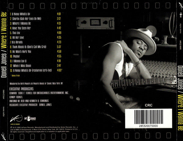Donell Jones : Where I Wanna Be (CD, Album, Club)
