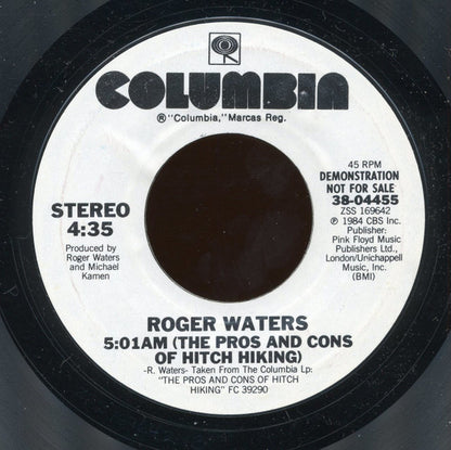 Roger Waters : 5:01AM (The Pros And Cons Of Hitch Hiking) (7", Single, Promo, Styrene)