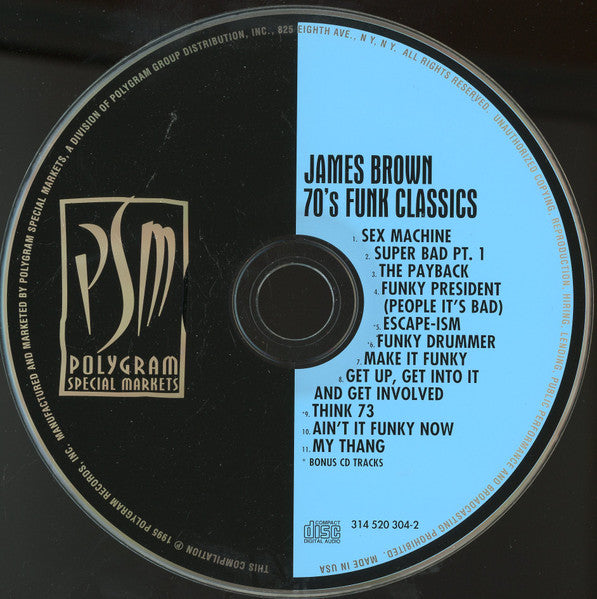 James Brown : 70's Funk Classics (CD, Comp, RE, EDC)