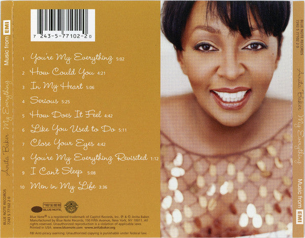 Anita Baker : My Everything (CD, Album, RE)