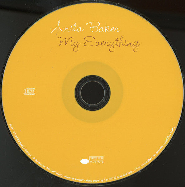 Anita Baker : My Everything (CD, Album, RE)