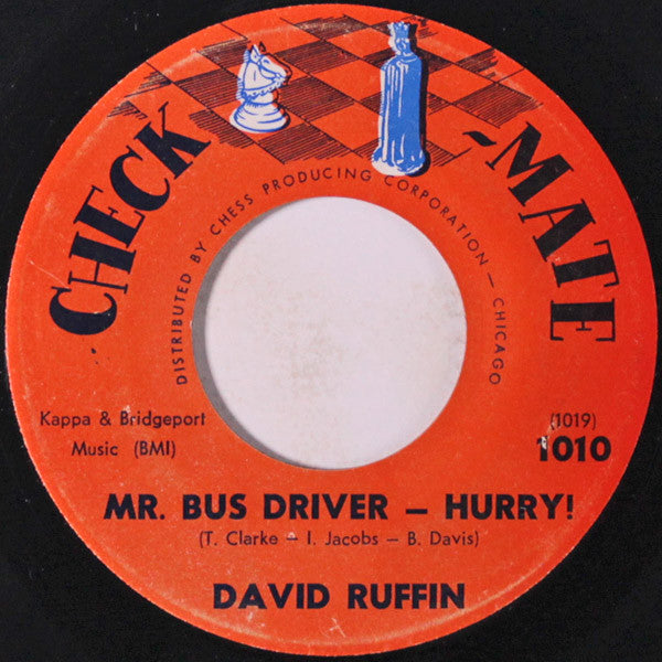 David Ruffin : Mr. Bus Driver - Hurry! (7")